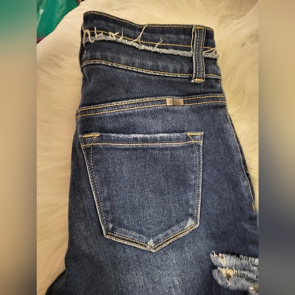 KanCan Dark Blue Straight Leg Women's Jeans, Size 25 - Picture 5 of 5